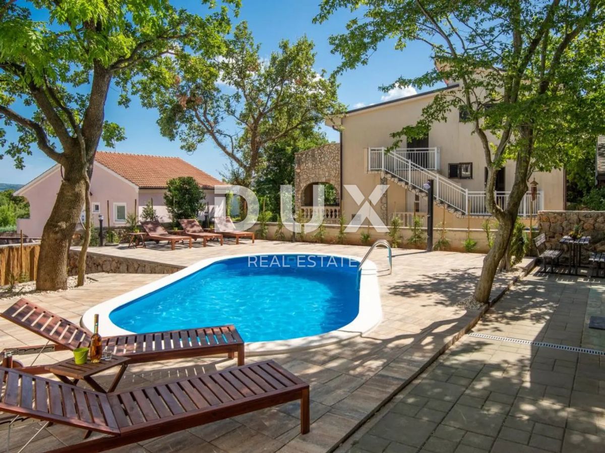 ISOLA DI KRK, KORNIĆ - villa, 250 m2, PISCINA, GIARDINO!!!