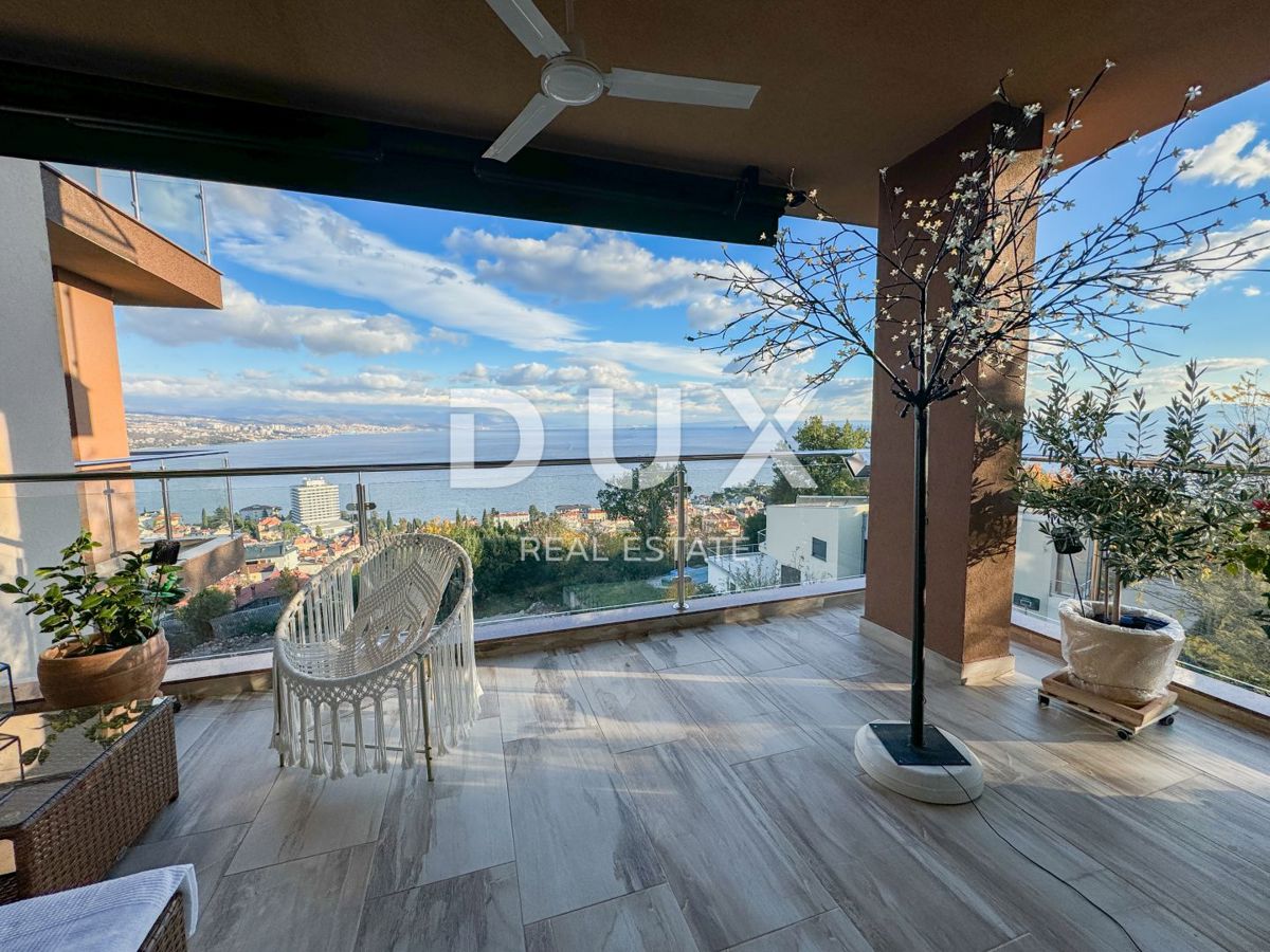 OPATIJA, CENTRO - confortevole appartamento con piscina, terrazza e ottima vista sul mare