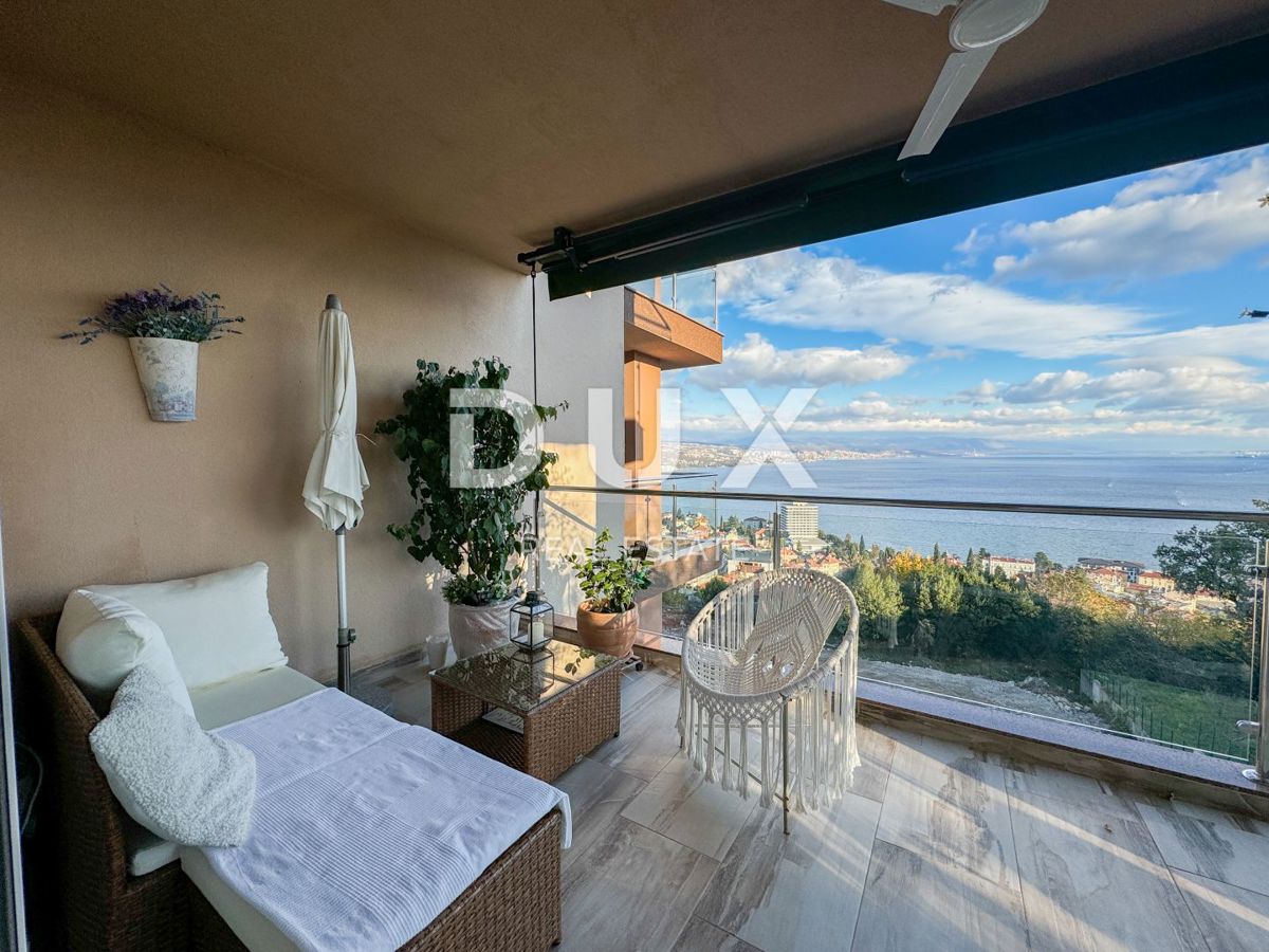 OPATIJA, CENTRO - confortevole appartamento con piscina, terrazza e ottima vista sul mare
