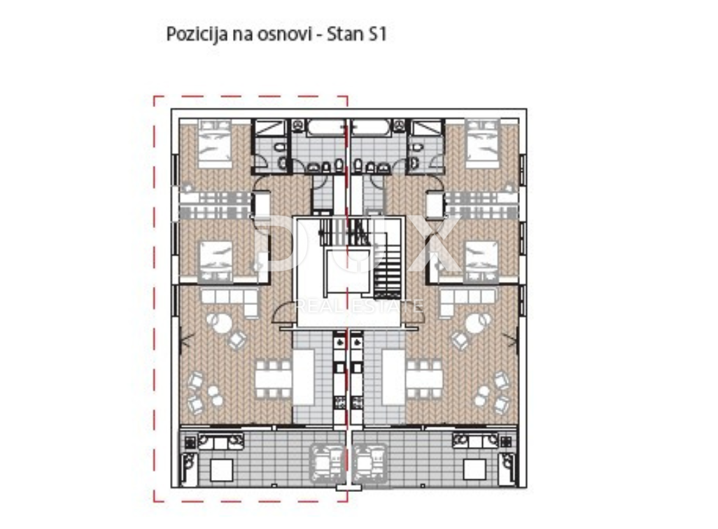 OPATIJA, CENTRO - appartamento esclusivo in un nuovo edificio sopra il centro di Opatija 