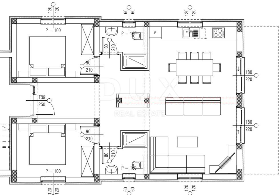 ZADAR, VRSI - appartamento in nuova costruzione S1 90 m²