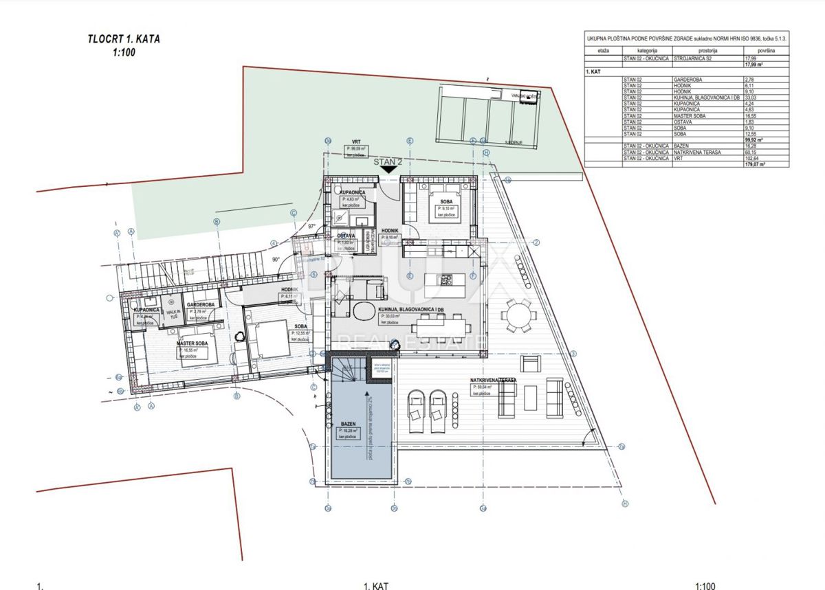 RIJEKA, KOZALA - Lussuoso appartamento al 1° piano, piscina riscaldata, parcheggio, vista mare