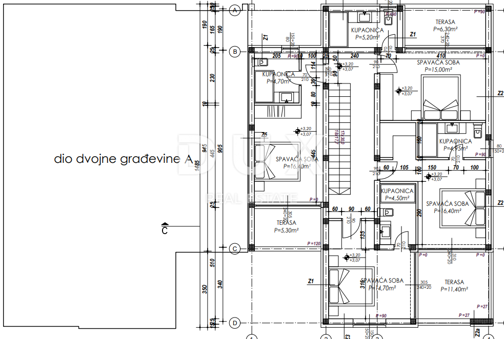 ZADAR, ZUKVE - Spaziosa casa bifamiliare con piscina! Nuova costruzione! B