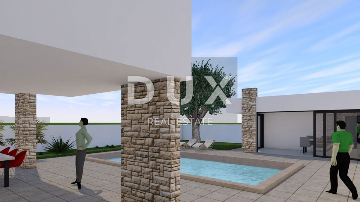 ZADAR, ZUKVE - Spaziosa casa bifamiliare con piscina! Nuova costruzione! B