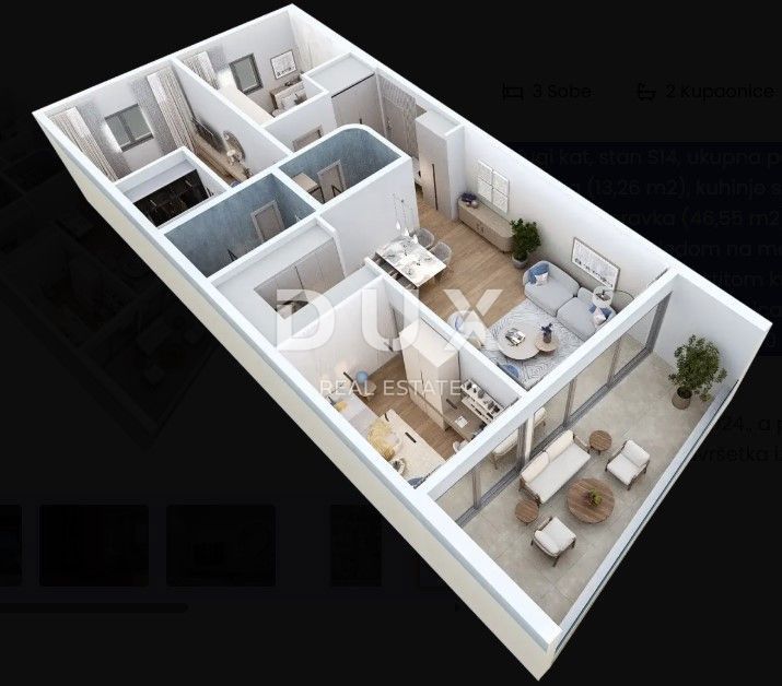 RIJEKA, KANTRIDA - nuovo edificio di lusso di qualità 3 camere da letto + soggiorno S14, solo con noi