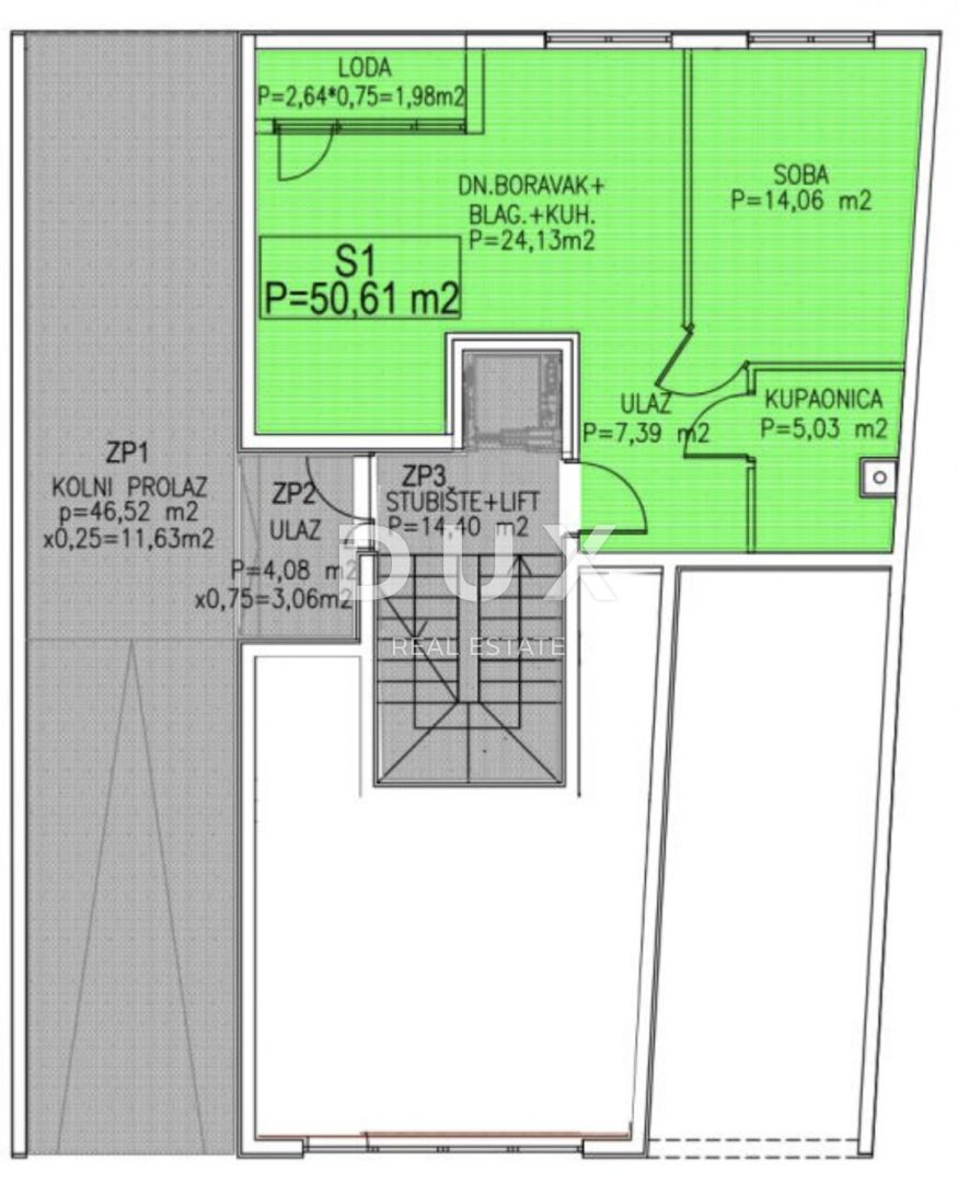 ZAGABRIA, MAKSIMIR - 51 m² + loggia, ripostiglio, garage e posto auto esterno!