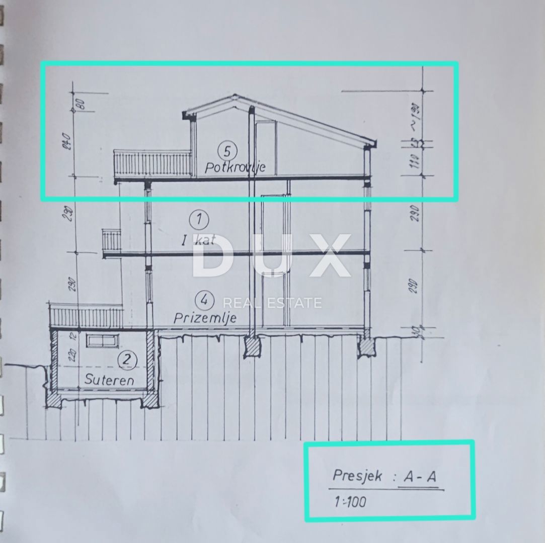 OPATIJA, IKA - appartamento 63m2, soggiorno + 1 camera da letto, 2° piano con vista mare e grande terrazza + giardino ca. 125m2