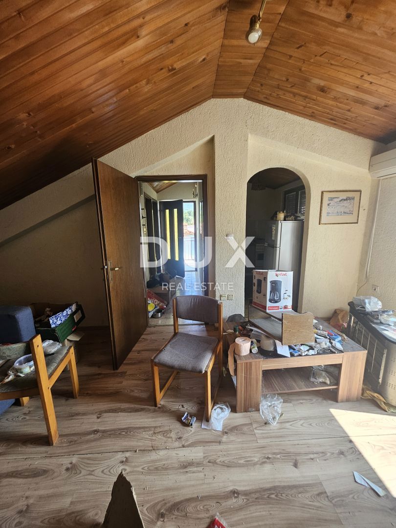 OPATIJA, IKA - appartamento 63m2, soggiorno + 1 camera da letto, 2° piano con vista mare e grande terrazza + giardino ca. 125m2