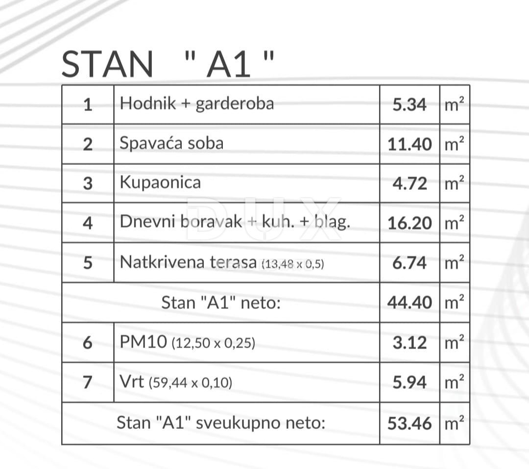 Appartamento Šikići, Pula, 53,46m2