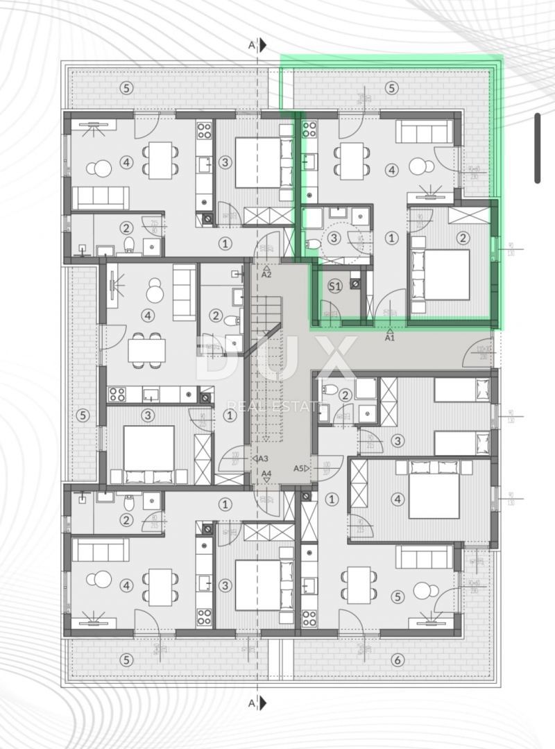 Appartamento Šikići, Pula, 53,46m2
