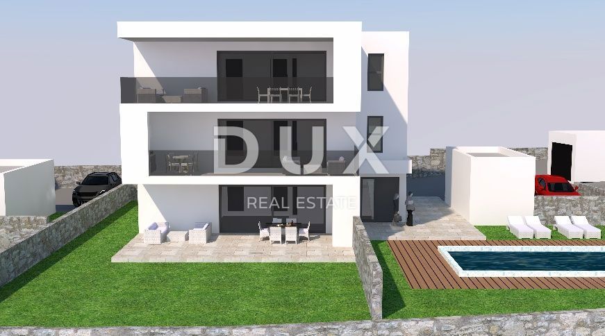 ISOLA DI RAB, BANJOL - Appartamento con 2 camere da letto + soggiorno in un nuovo edificio con garage privato!