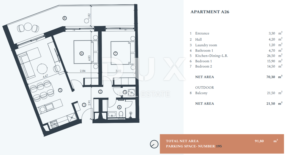 Appartamento Savudrija, Umag, 103,60m2