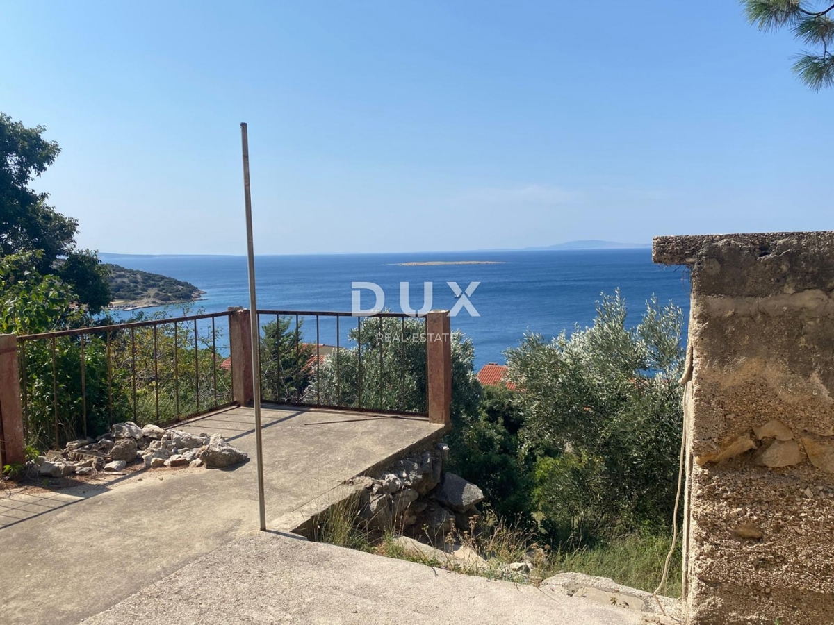 ISOLA DI KRK, STARA BAŠKA - casa con vista panoramica sul mare! OPPORTUNITÀ!