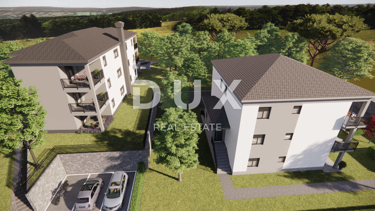 MATULJI, JUŠIĆI, JURDANI - appartamento al piano terra di 84,06 m2 in un nuovo edificio DB+2S con giardino