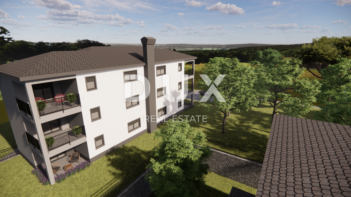 MATULJI, JUŠIĆI, JURDANI - appartamento al piano terra di 84,06 m2 in un nuovo edificio DB+2S con giardino