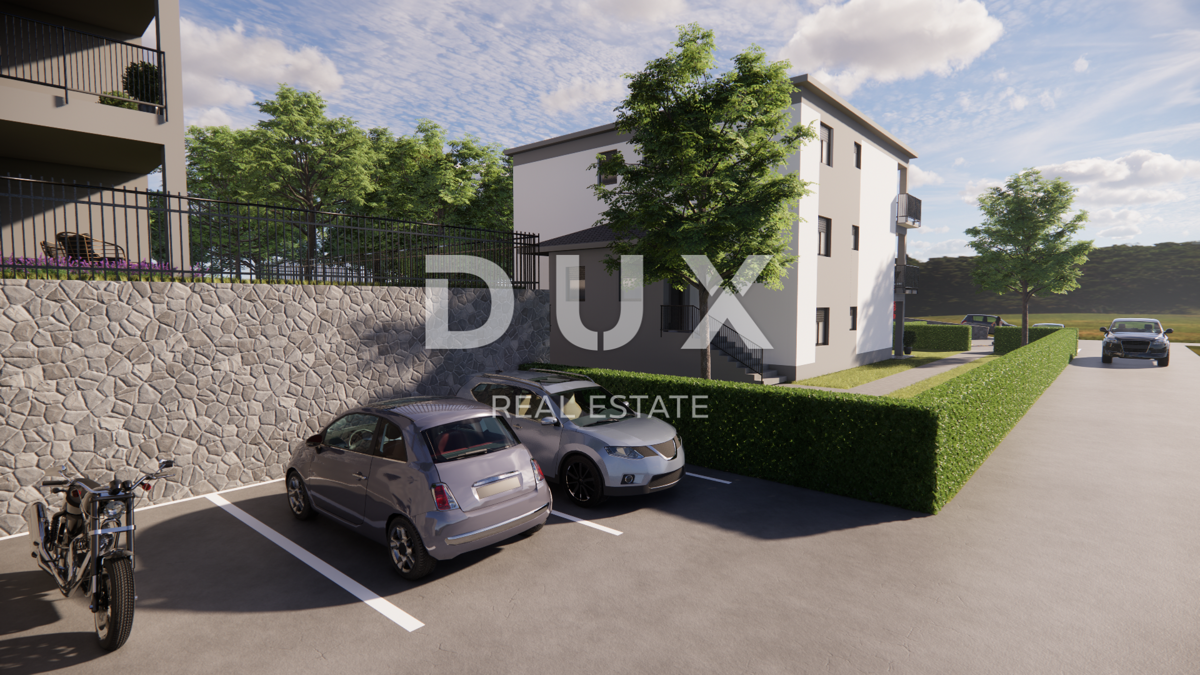 MATULJI, JUŠIĆI, JURDANI - appartamento al piano terra di 84,06 m2 in un nuovo edificio DB+2S con giardino