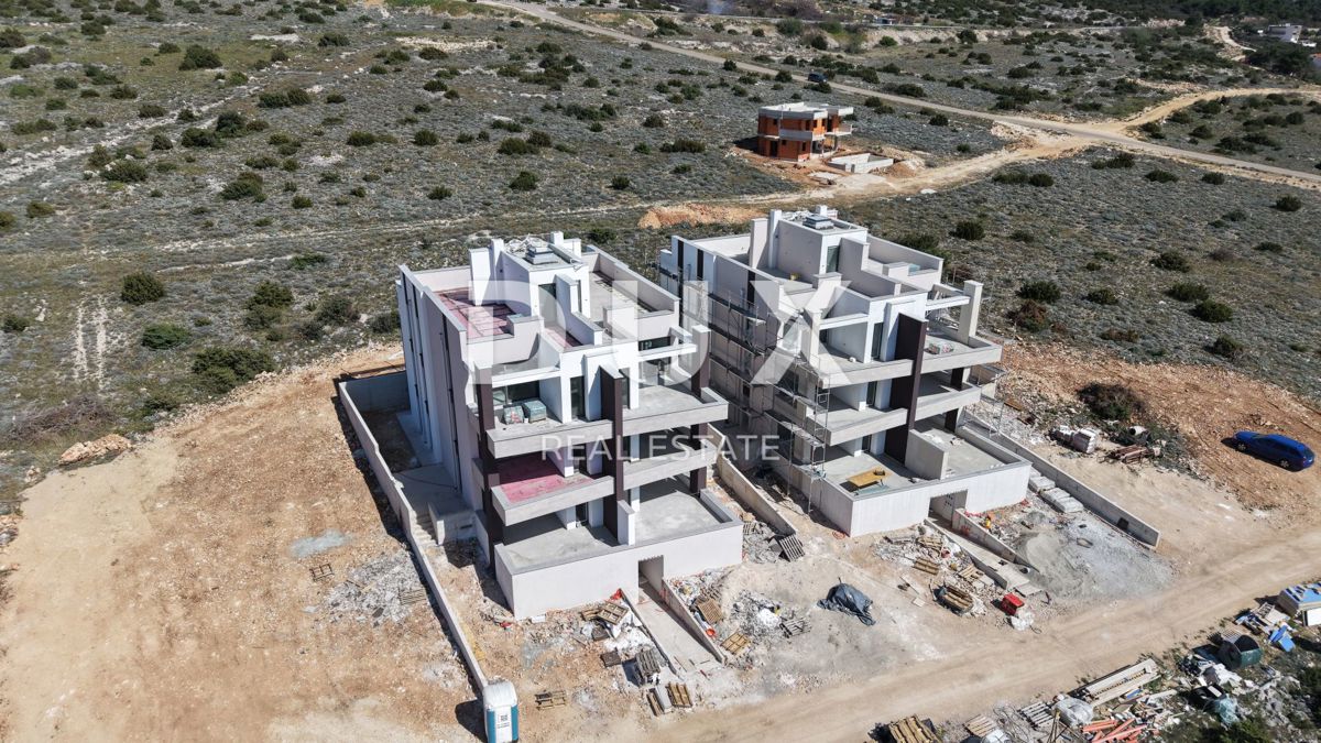 ISOLA DI PAG, ŠIMUNI - appartamenti moderni in un nuovo edificio di alta qualità, vista mare