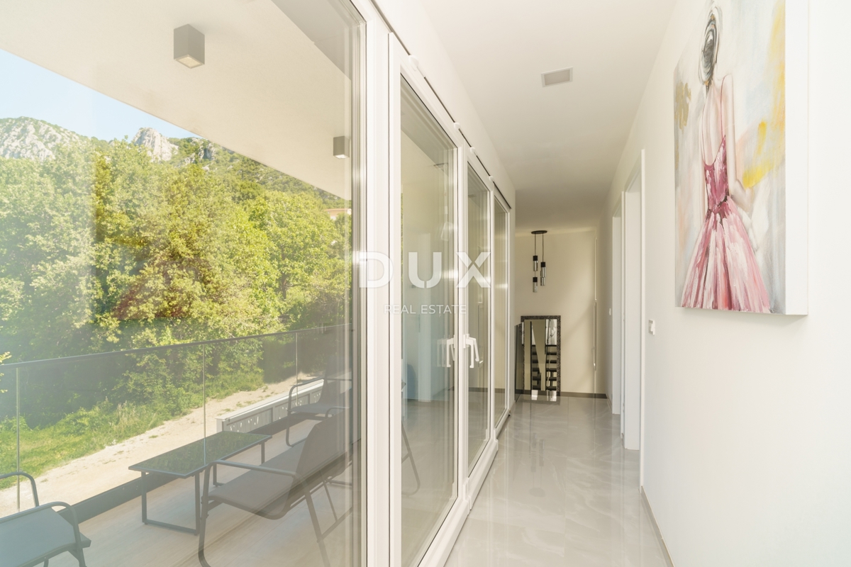 CRIKVENICA, BRIBIR - villa moderna con piscina, vista mare