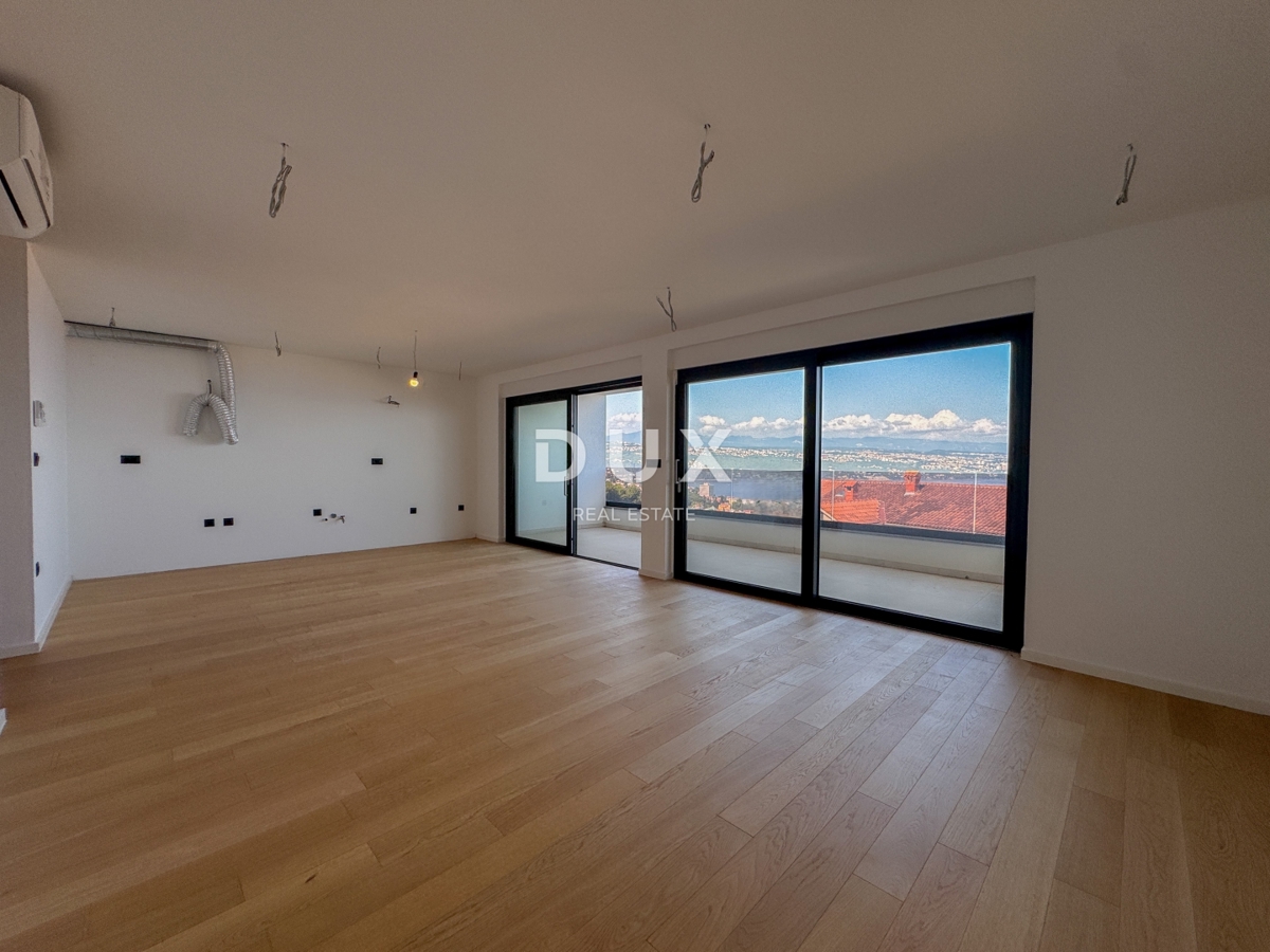 ABBAZIA, CENTRO - lussuoso appartamento in un nuovo edificio con garage e vista panoramica sul mare