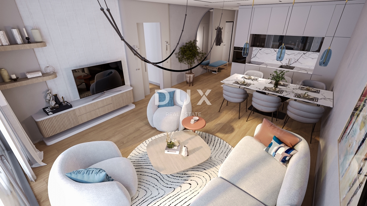 RIJEKA, KANTRIDA - Appartamento di 118 m2 in un lussuoso edificio di nuova costruzione a soli 250 metri dal mare con garage e vista panoramica sul mare