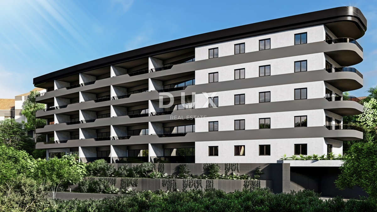 RIJEKA, KANTRIDA - Appartamento di 118 m2 in un lussuoso edificio di nuova costruzione a soli 250 metri dal mare con garage e vista panoramica sul mare