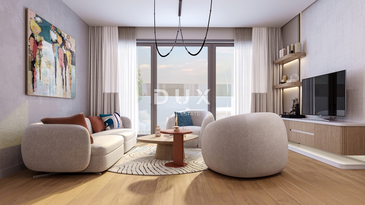 RIJEKA, KANTRIDA - Appartamento di 118 m2 in un lussuoso edificio di nuova costruzione a soli 250 metri dal mare con garage e vista panoramica sul mare