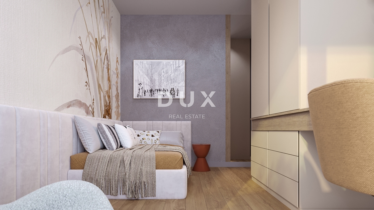 RIJEKA, KANTRIDA - Appartamento di 118 m2 in un lussuoso edificio di nuova costruzione a soli 250 metri dal mare con garage e vista panoramica sul mare