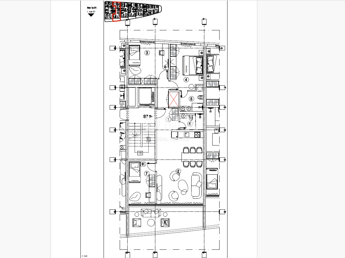 RIJEKA, KANTRIDA - Appartamento di 118 m2 in un lussuoso edificio di nuova costruzione a soli 250 metri dal mare con garage e vista panoramica sul mare