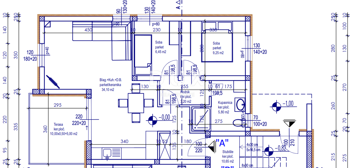 ŠIBENIK, BRODARICA - Appartamento in un nuovo edificio con giardino e vista mare!