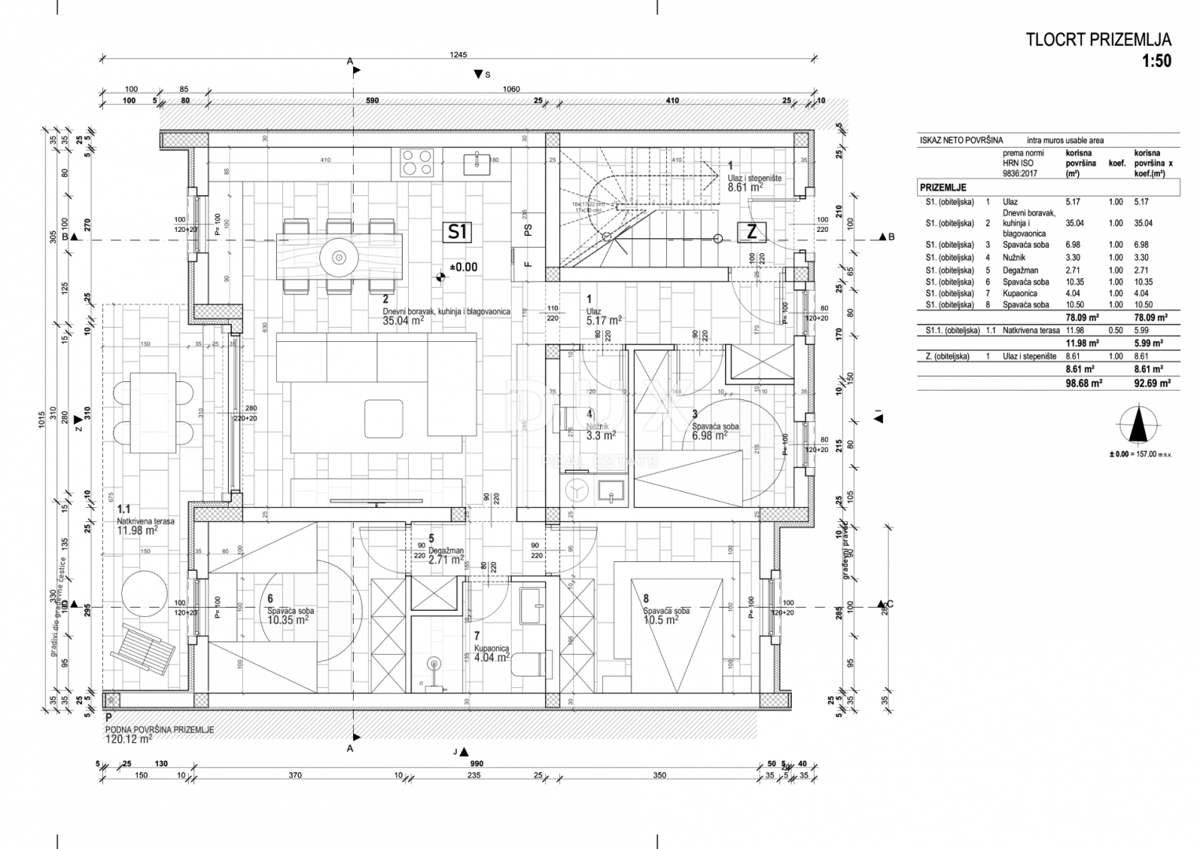 ISTRIA, ROVIGNO - Appartamento con tre camere da letto al piano terra