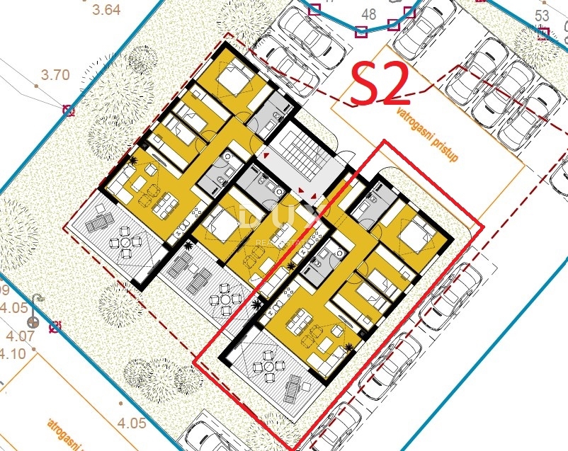 ŠIBENIK, SRIMA - Appartamento di lusso con giardino in un nuovo edificio a soli 300 m dal mare e dalla spiaggia