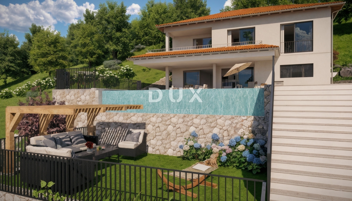 OPATIJA, OPRIĆ - Terreno edificabile con permesso di costruire!