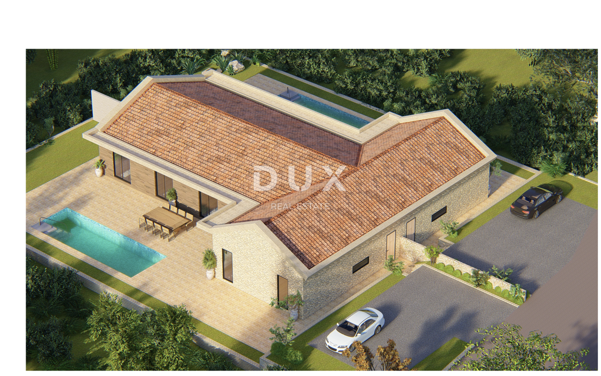 ISTRIA, BARBAN - Terreno edificabile con permesso di costruire per una casa bifamiliare con piscina