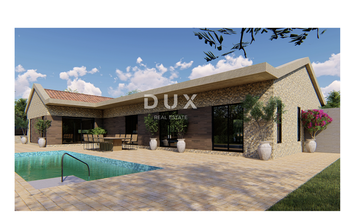 ISTRIA, BARBAN - Terreno edificabile con permesso di costruire per una casa bifamiliare con piscina