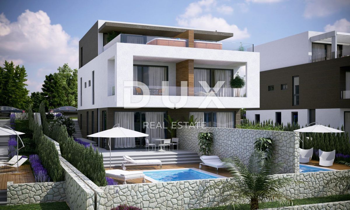 ISOLA DI PAG, NOVALJA - Attico a due piani con terrazza sul tetto