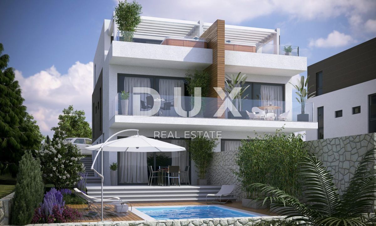 ISOLA DI PAG, NOVALJA - Attico a due piani con terrazza sul tetto