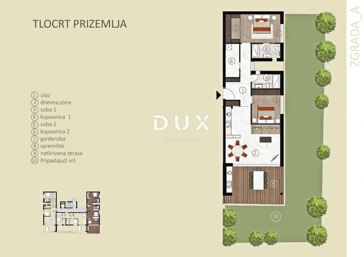 ISTRIA, NOVIGRAD - Appartamento con giardino in un moderno edificio di nuova costruzione