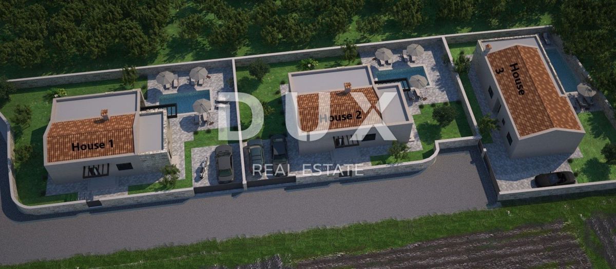 ISTRIA, SVETVINČENAT - Moderna casa a un piano con piscina, non finita