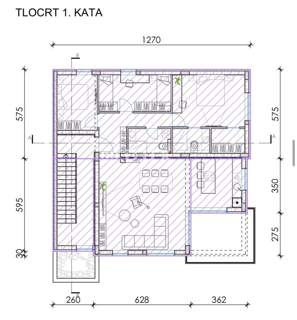 ZADAR, BIBINJE - Appartamento con tre camere da letto in una posizione attraente S3