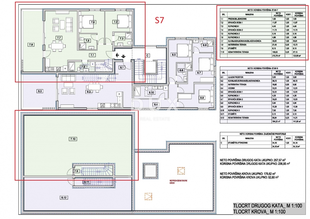 ŠIBENIK, SRIMA - Attico di lusso con terrazza sul tetto, vista mare e ascensore, a 70 m dalla spiaggia