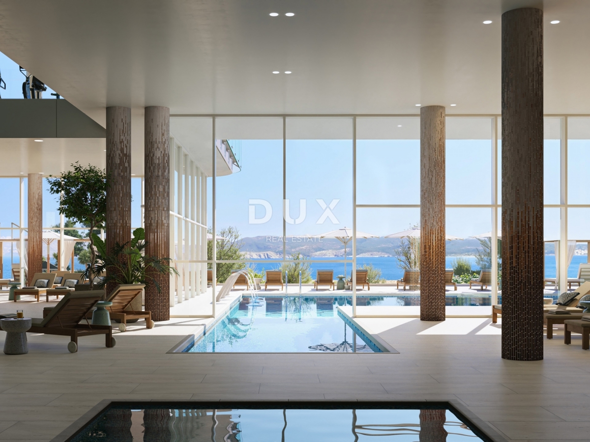 NOVI VINODOLSKI – Appartamento di 72 m² in un resort esclusivo, prima fila al mare con spiaggia privata