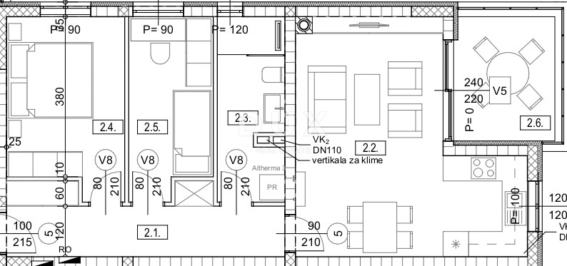 VIŠKOVO, MARINIĆI - Appartamento di 2 locali + soggiorno in un edificio nuovo di qualità