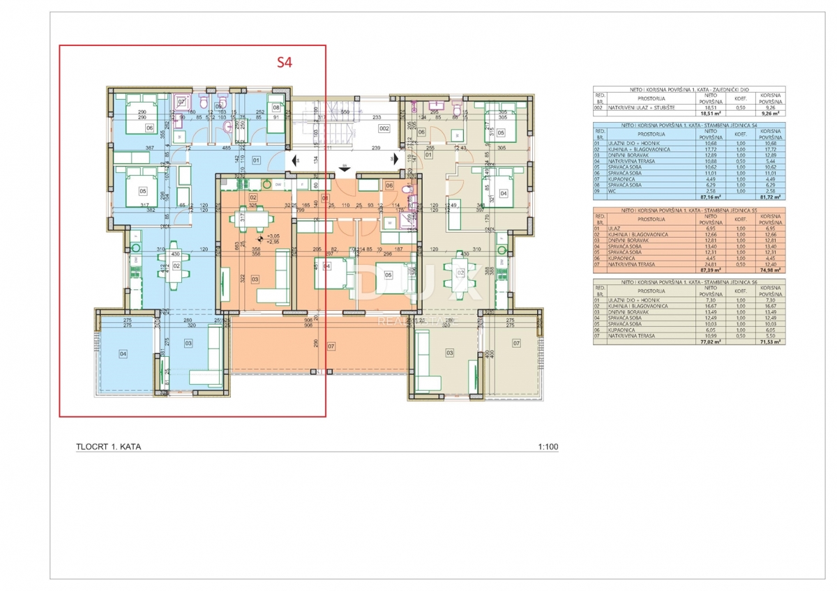 ŠIBENIK, VODICE - Appartamento con tre camere da letto in un nuovo edificio con una splendida vista sul mare!