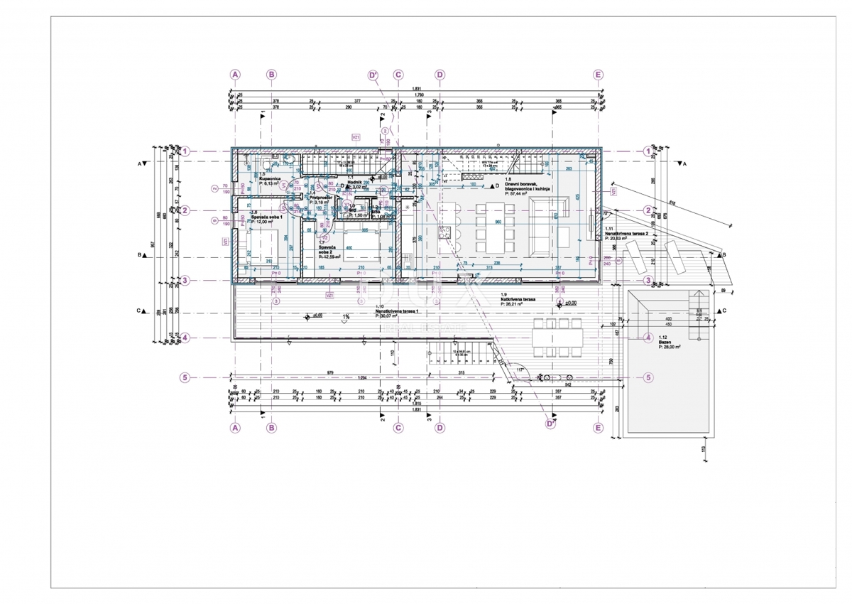 ISOLA DI MURTER, BETINA - Villa moderna con piscina e vista mare