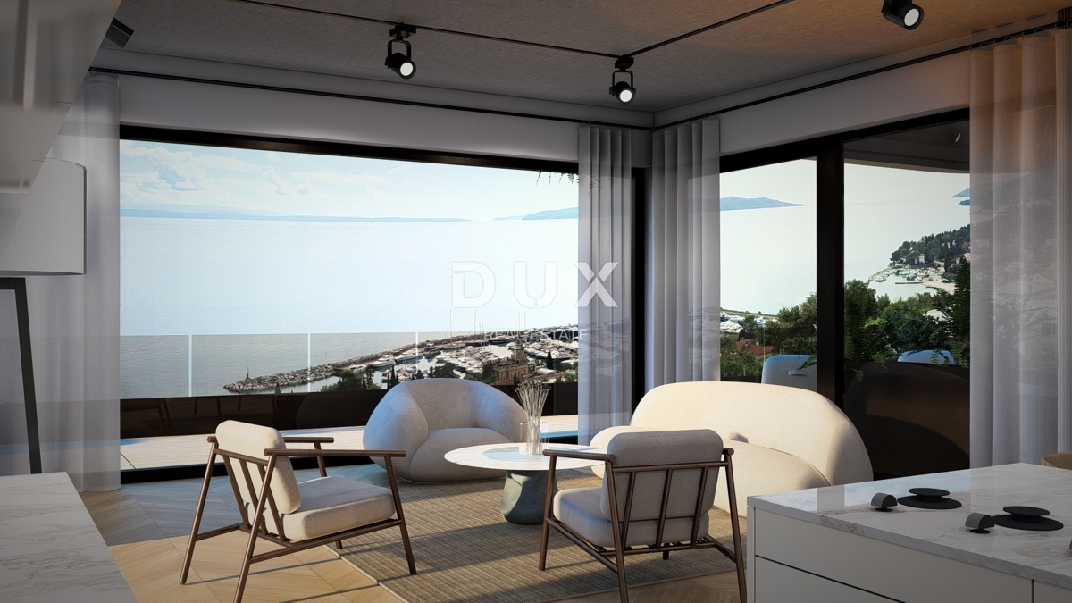 OPATIJA, IČIĆI - Elegante appartamento con giardino privato e panorama