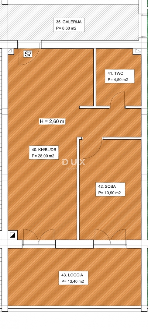 ZADAR, CASE ROSSE - Appartamento 64m², garage + parcheggio!