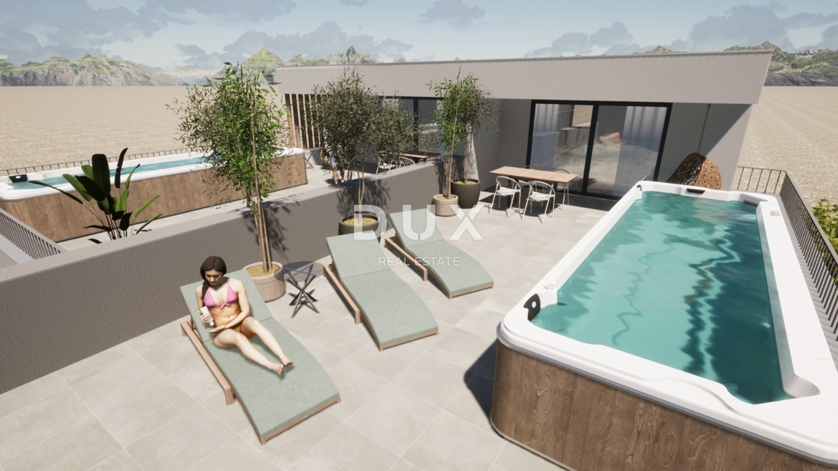 ŠIBENIK, VODICE – Appartamento al primo piano con ampia terrazza