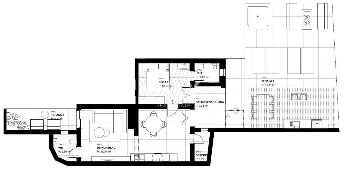 OPATIJA, LOVRAN – Appartamento esclusivo con vista panoramica e piscina