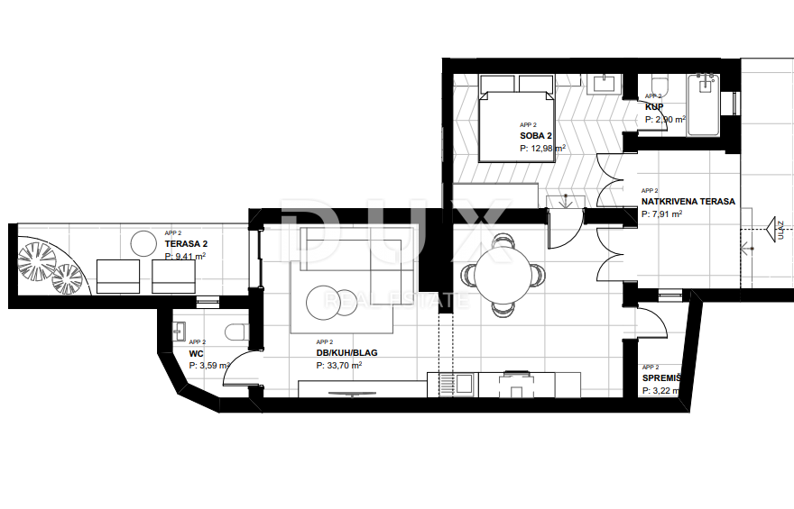 OPATIJA, LOVRAN – Appartamento esclusivo con vista panoramica e piscina
