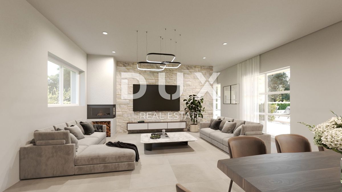 ISTRIA, KAŠTELIR - Affascinante villa in pietra con vista panoramica sul mare